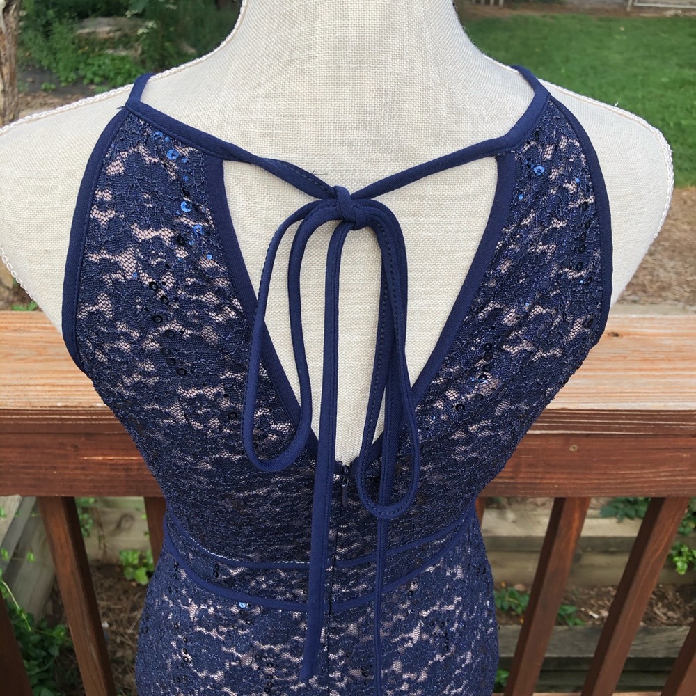 DB Established 1962 Blue Sequin Lace MIDI Dress, 4 - Picture 11 of 11